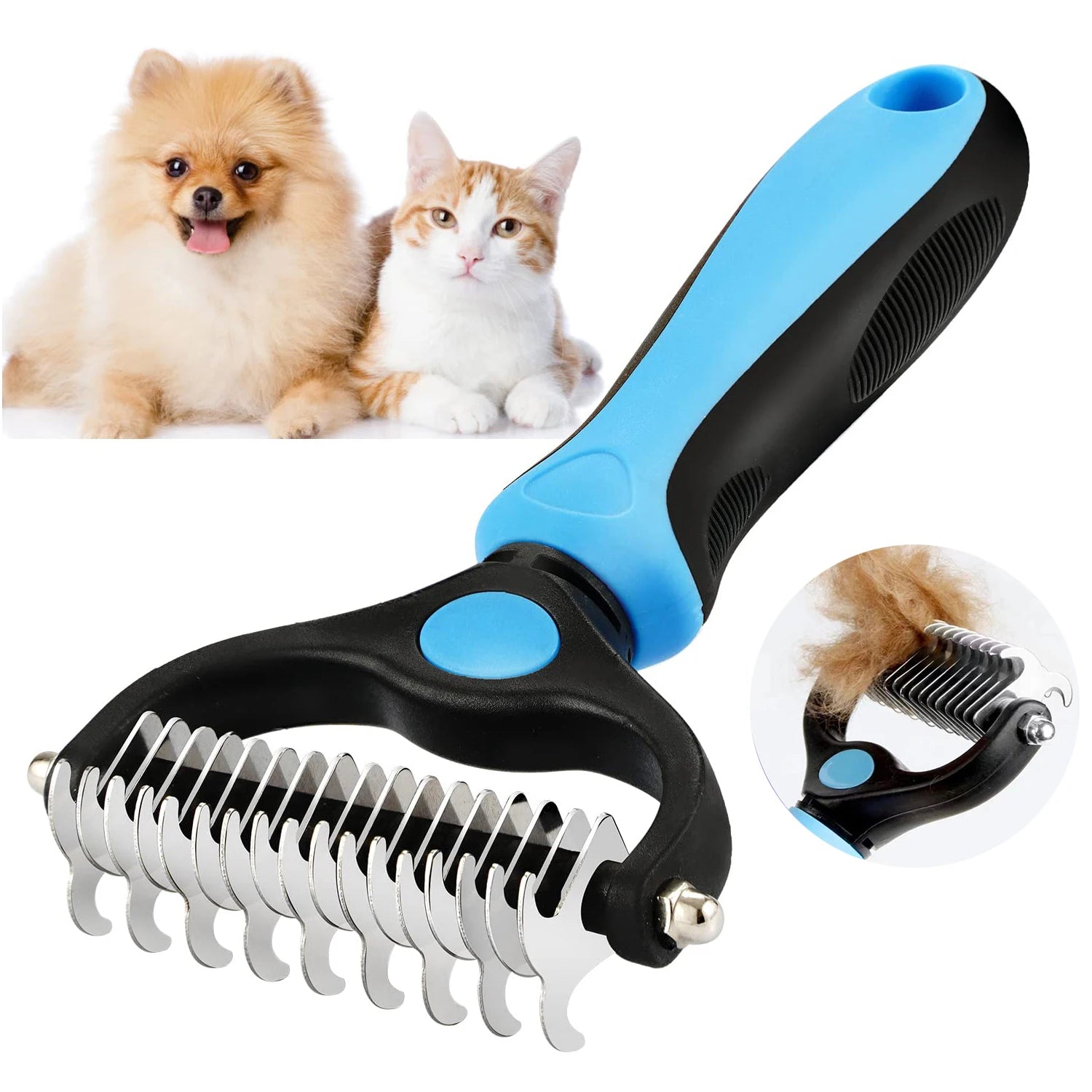 Brosse professionnelle de démêlage pour animaux de compagnie
