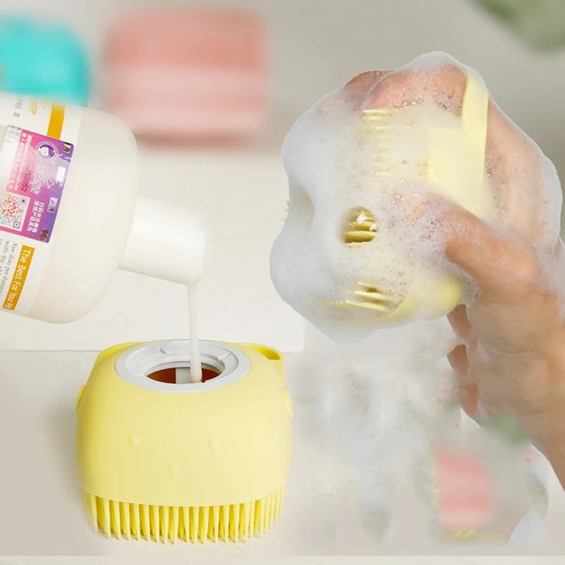 Gants de massage pour le bain des animaux